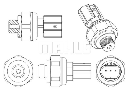 Tryckswitch, klimatanläggning Mahle ASE 10 000P MAHLE