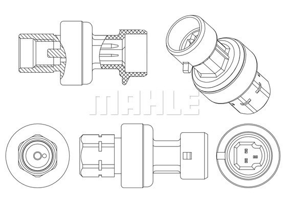 Tryckswitch, klimatanläggning Mahle ASE 4 000P MAHLE