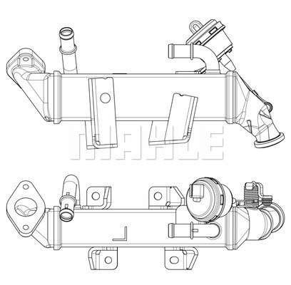 Kylare, avgasåterföring Mahle CE 19 000P MAHLE