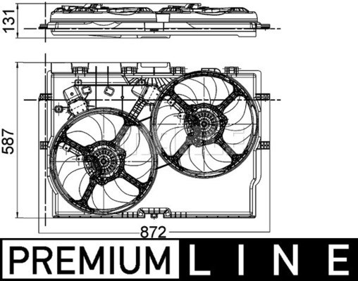 Fläkt, kylare, Fram Mahle BEHR *** PREMIUM LINE *** CFF 228 000P MAHLE