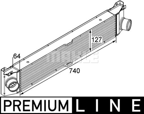 Intercooler Mahle BEHR *** PREMIUM LINE *** CI 158 000P MAHLE