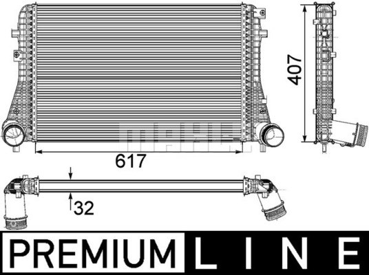 Intercooler Mahle BEHR *** PREMIUM LINE *** CI 208 000P MAHLE