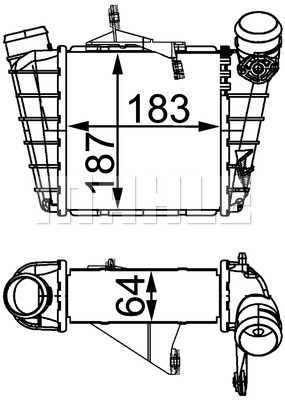 Intercooler Mahle Behr CI 298 000S MAHLE