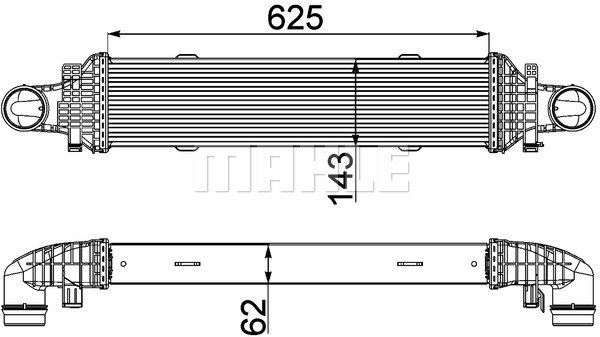 Intercooler Mahle BEHR *** PREMIUM LINE *** CI 357 000P MAHLE