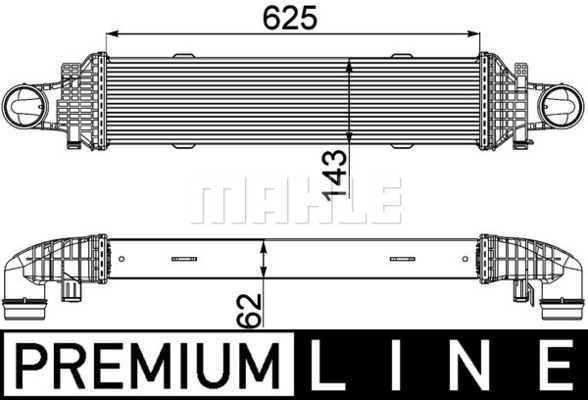 Intercooler Mahle BEHR *** PREMIUM LINE *** CI 357 000P MAHLE