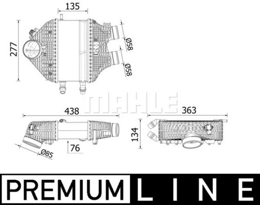 Intercooler Mahle BEHR *** PREMIUM LINE *** CI 618 000P MAHLE