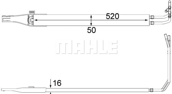 Oljekylare, styrning Mahle BEHR *** PREMIUM LINE *** CLC 10 000P MAHLE