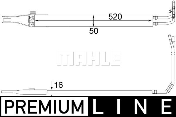 Oljekylare, styrning Mahle BEHR *** PREMIUM LINE *** CLC 10 000P MAHLE