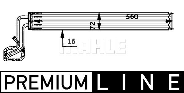 Oljekylare, styrning Mahle BEHR *** PREMIUM LINE *** CLC 51 000P MAHLE