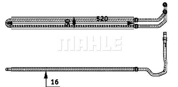 Oljekylare, styrning Mahle BEHR *** PREMIUM LINE *** CLC 53 000P MAHLE