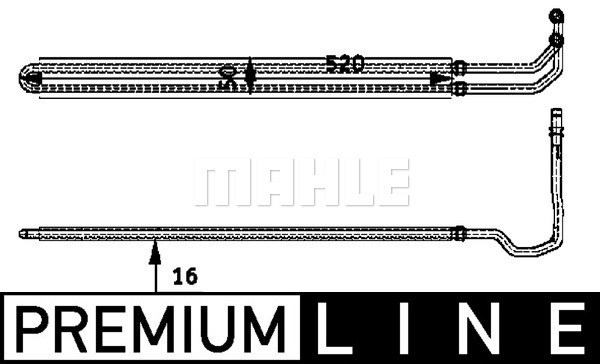 Oljekylare, styrning Mahle BEHR *** PREMIUM LINE *** CLC 53 000P MAHLE
