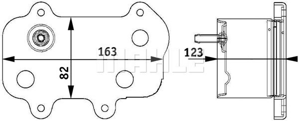 Oljekylare, motor Mahle BEHR *** PREMIUM LINE *** CLC 61 000P MAHLE