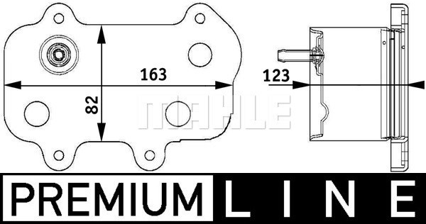 Oljekylare, motor Mahle BEHR *** PREMIUM LINE *** CLC 61 000P MAHLE