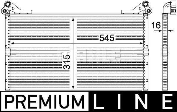 Oljekylare, motor Mahle BEHR *** PREMIUM LINE *** CLC 98 000P MAHLE