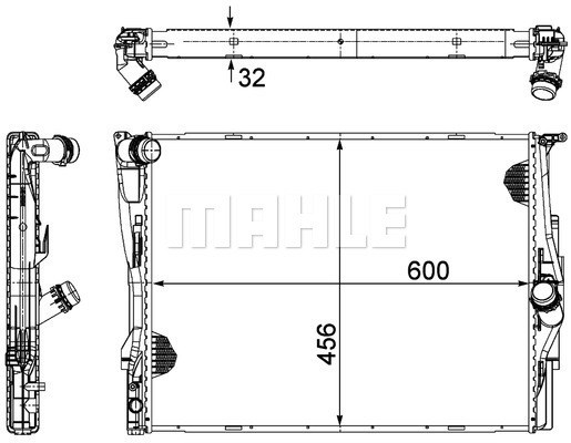 Kylare, motorkylning Mahle BEHR *** PREMIUM LINE *** CR 1090 000P MAHLE