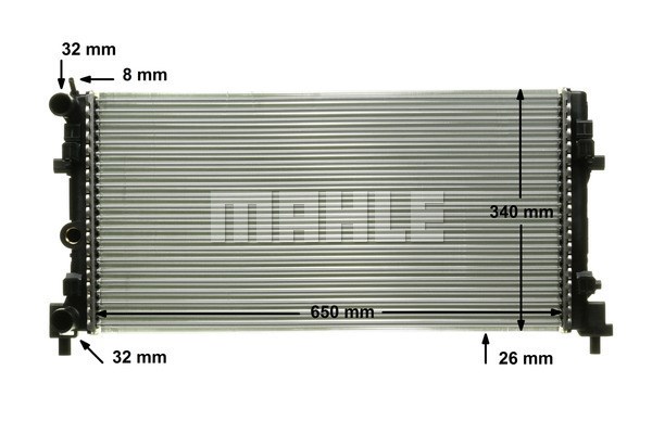 Kylare, motorkylning Mahle BEHR *** PREMIUM LINE *** CR 1096 000P MAHLE
