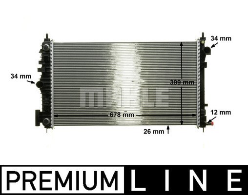 Kylare, motorkylning Mahle BEHR *** PREMIUM LINE *** CR 1101 000P MAHLE