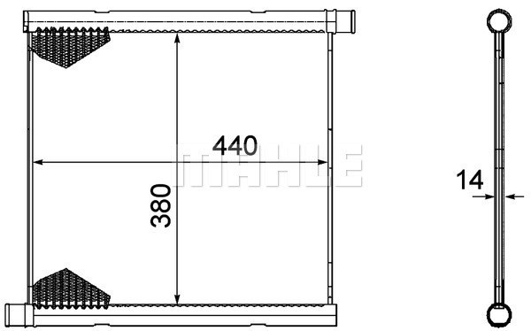 Kylare, motorkylning Mahle BEHR *** PREMIUM LINE *** CR 1124 000P MAHLE