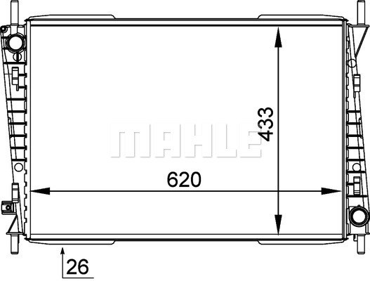 Kylare, motorkylning Mahle BEHR *** PREMIUM LINE *** CR 1348 000P MAHLE