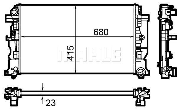 Kylare, motorkylning Mahle Behr CR 1710 000S MAHLE