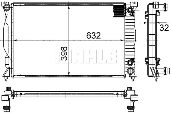 Kylare, motorkylning Mahle Behr CR 1898 000S MAHLE