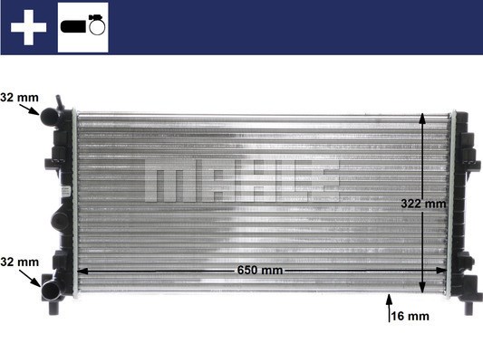 Kylare, motorkylning Mahle Behr CR 2081 000S MAHLE