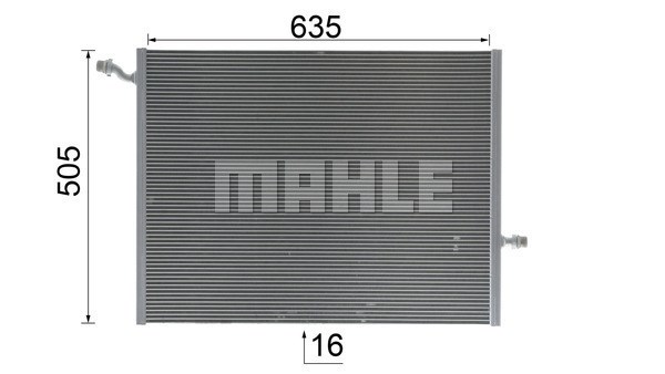 Kylare, motorkylning, Fram, Mitt Mahle CR 2099 000P MAHLE