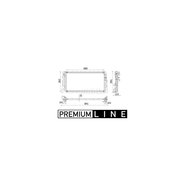 Kylare, motorkylning Mahle BEHR *** PREMIUM LINE *** CR 2279 000P MAHLE