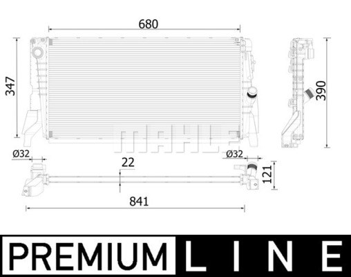 Kylare, motorkylning Mahle BEHR *** PREMIUM LINE *** CR 2318 000P MAHLE