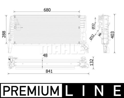 Kylare, motorkylning Mahle BEHR *** PREMIUM LINE *** CR 2320 000P MAHLE