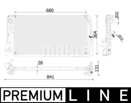 Kylare, motorkylning Mahle BEHR *** PREMIUM LINE *** CR 2321 000P MAHLE