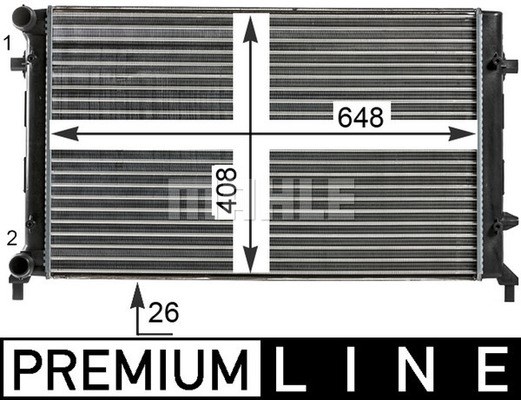 Kylare, motorkylning Mahle BEHR *** PREMIUM LINE *** CR 30 000P MAHLE