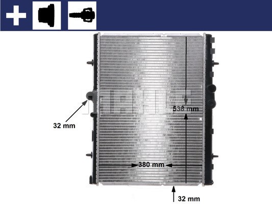 Kylare, motorkylning Mahle Behr CR 32 000S MAHLE