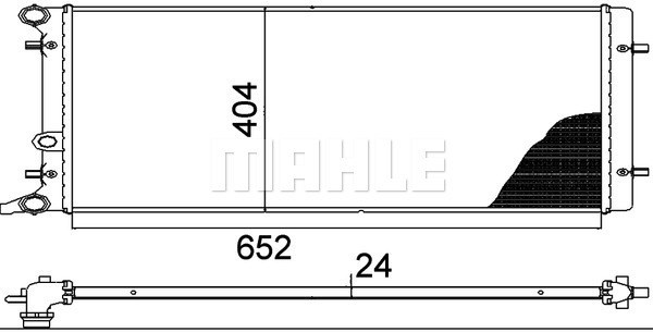 Kylare, motorkylning Mahle BEHR *** PREMIUM LINE *** CR 368 000P MAHLE