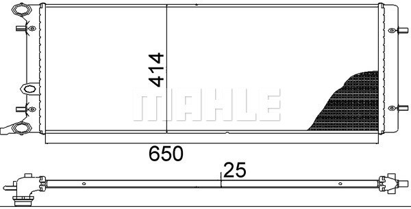 Kylare, motorkylning Mahle Behr CR 368 001S MAHLE