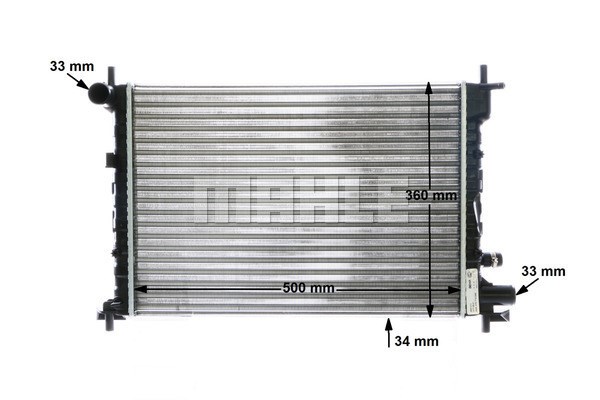 Kylare, motorkylning Mahle Behr CR 381 000S MAHLE