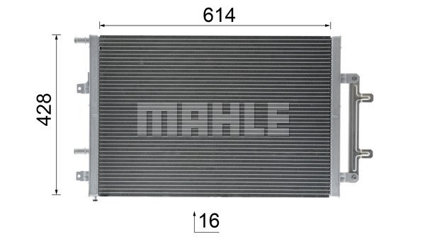 Kylare, motorkylning, Fram, Mitt Mahle CR 868 000P MAHLE Kylare, motorkylning, Fram, Mitt Mahle CR 868 000P MAHLE