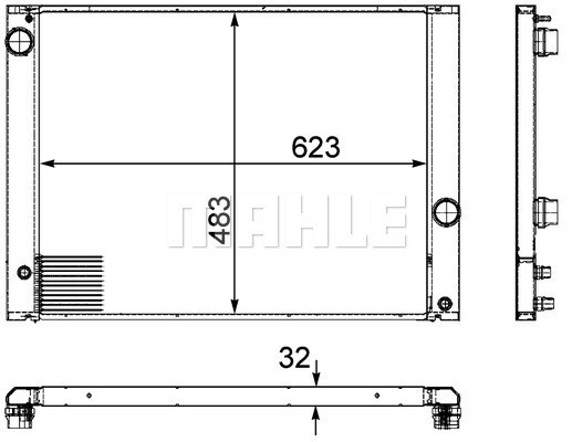 Kylare, motorkylning Mahle BEHR *** PREMIUM LINE *** CR 917 000P MAHLE