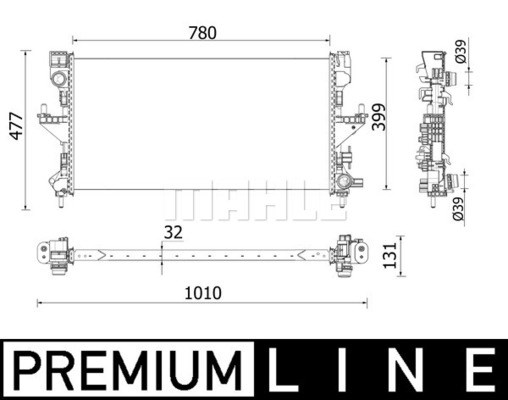Kylare, motorkylning Mahle BEHR *** PREMIUM LINE *** CR 932 000P MAHLE Kylare, motorkylning Mahle BEHR *** PREMIUM LINE *** CR 932 000P MAHLE