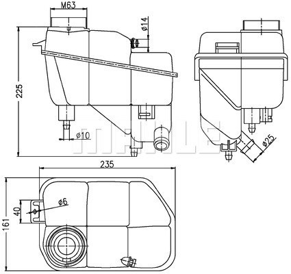 Expansionskärl, kylvätska Mahle Behr CRT 202 000S MAHLE