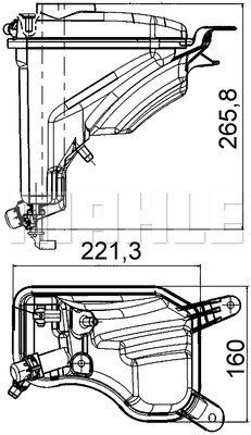 Expansionskärl, kylvätska Mahle Behr CRT 207 000S MAHLE