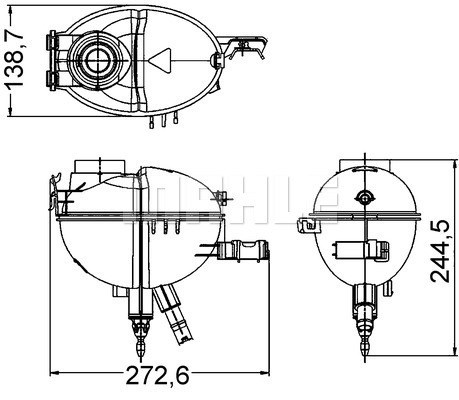 Expansionskärl, kylvätska Mahle Behr CRT 209 000S MAHLE