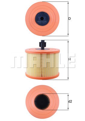 Luftfilter Mahle LX 1035 MAHLE