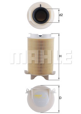 Luftfilter Mahle LX 1566 MAHLE