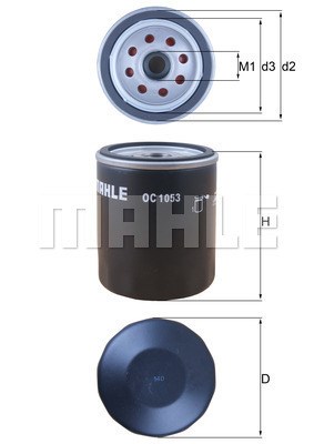 Oljefilter Mahle OC 1053 MAHLE