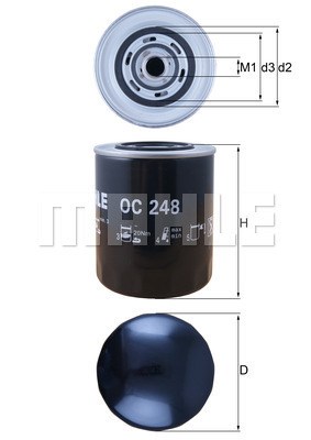 Oljefilter Mahle OC 248 MAHLE