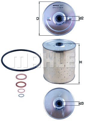 Oljefilter Mahle OX 85D MAHLE