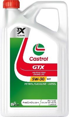 Motorolja Castrol GTX 5W-30 RN17 5L CASTROL