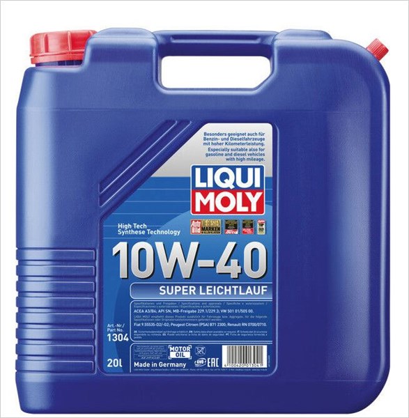 Motorolja LIQUI MOLY Super Leichtlauf 10W-40 20L Liqui moly 1304 LIQUI MOLY