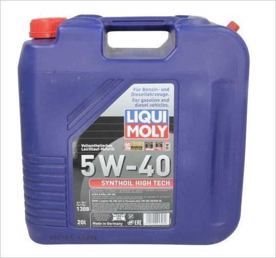 Motorolja LIQUI MOLY Synthoil High Tech 5W-40 20L Liqui moly 1308 LIQUI MOLY